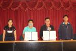 ร่วมลงนามบันทึกข้อตกลงความร่วมมือระหว่างเทศบาลตำบลแม่ตืน ร่ว
