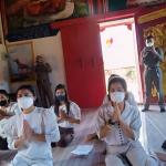 ร่วมกันทำพิธีเจริญพระพุทธมนต์ เจริญจิตภาวนาถวายพระพรชัยมงคลแ